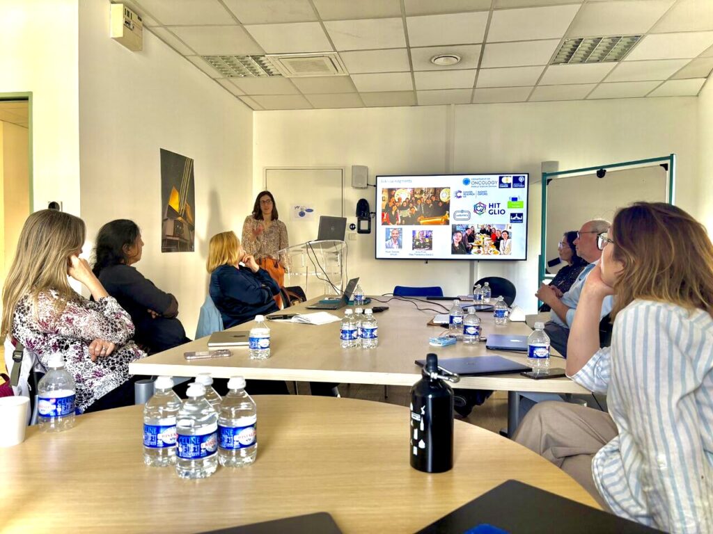 Scientific presentation during the HIT-GLIO consortium meeting in Marseille, 18–19 May 2026.
